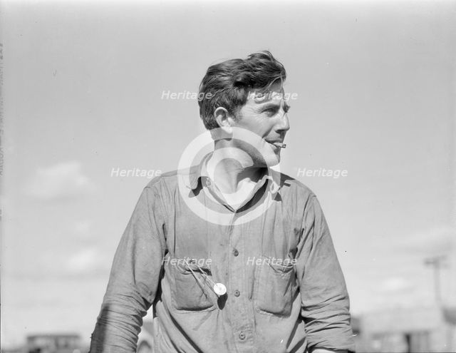 Dust bowl refugee in California, 1936. Creator: Dorothea Lange.