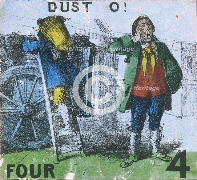 'Dust O!', Cries of London, c1840. Artist: TH Jones