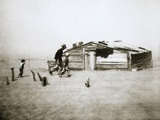 Dust storms affecting Cimarron County, Oklahoma, USA, April 1936