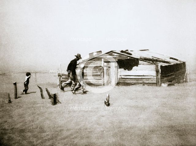 Dust storms affecting Cimarron County, Oklahoma, USA, April 1936. Creator: Unknown.