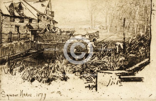 Dusty Millers, 1877. Creator: Francis Seymour Haden.