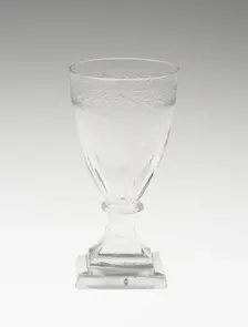 Dwarf Ale Glass, England, 1750/1850. Creator: Unknown