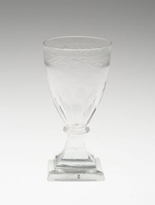 Dwarf Ale Glass, England, 1750/1850. Creator: Unknown
