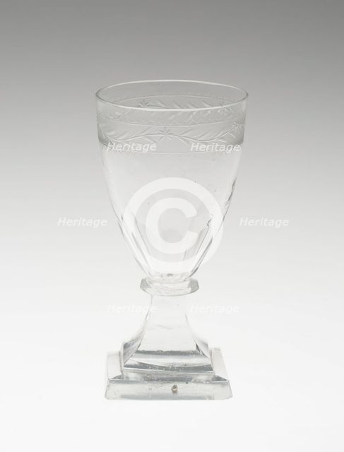 Dwarf Ale Glass, England, 1750/1850. Creator: Unknown.