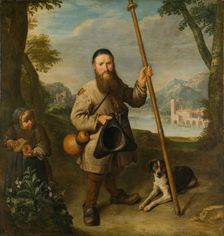 Dwarf in a Landscape, 18th century. Creator: Pieter Snayers