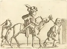 Dwarf Riding an Ass. Creator: Stefano della Bella