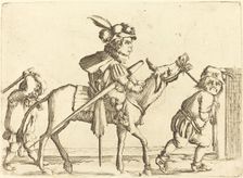 Dwarf Riding an Ass. Creator: Stefano della Bella