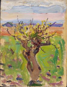 Dwarf Tree in the Desert, 1909-1910. Creator: Akseli Gallen-Kallela