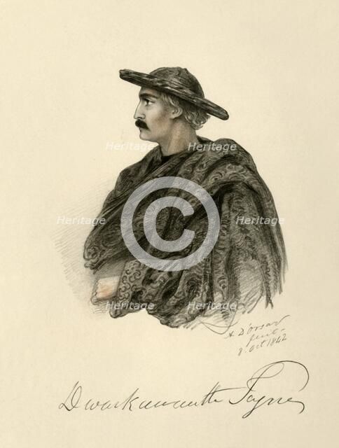 'Dwarkanath Tagore', 1842. Creator: Alfred d'Orsay.