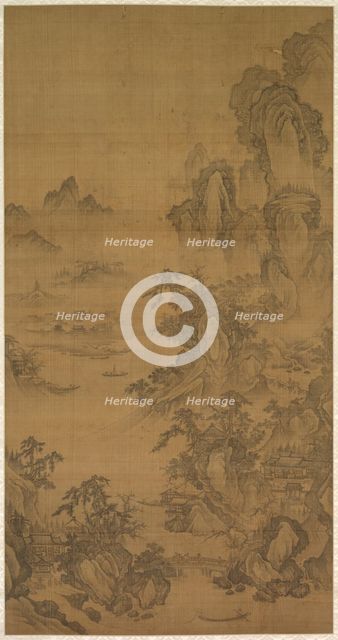 Dwelling by a Mountain Stream, 1500s. Creator: Unknown.