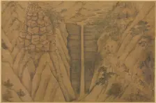 Dwelling in the Longmian ("Sleeping Dragon") Mountains, 1100s-1200s. Creator: Li Gonglin (Chinese, c. 1049-1106), follower of