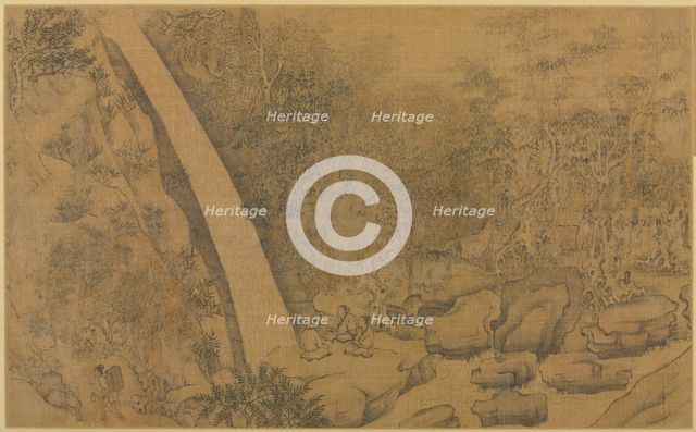 Dwelling in the Longmian ("Sleeping Dragon") Mountains, 1100s-1200s. Creator: Li Gonglin (Chinese, c. 1049-1106), follower of.