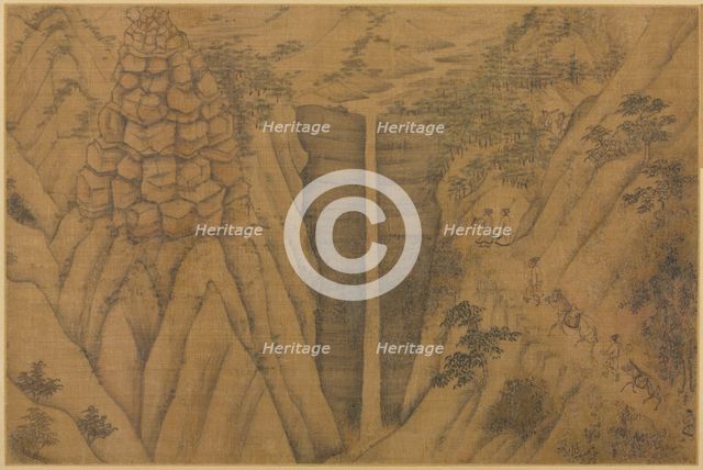 Dwelling in the Longmian ("Sleeping Dragon") Mountains, 1100s-1200s. Creator: Li Gonglin (Chinese, c. 1049-1106), follower of.