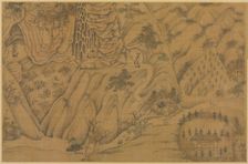 Dwelling in the Longmian ("Sleeping Dragon") Mountains, 1100s-1200s. Creator: Li Gonglin (Chinese, c. 1049-1106), follower of