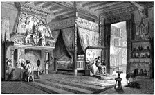 Dwelling room of a seigneur of the 14th century, (1870)