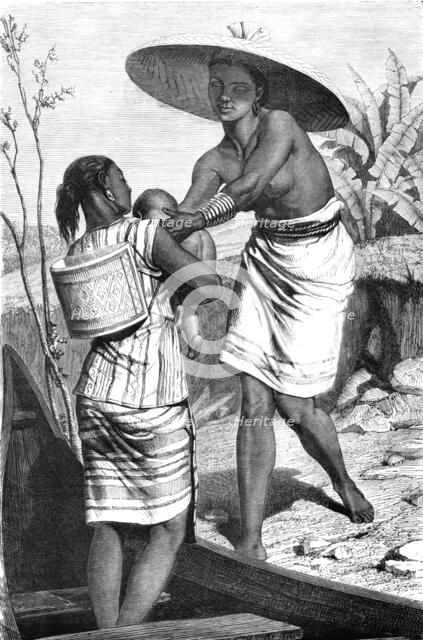 'Dyaks of the Tribe of Badjows, Borneo; A Visit to Borneo', 1875. Creator: A.M. Cameron.