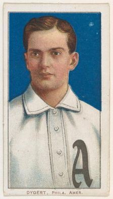 Dygert, Philadelphia, American League, from the White Border series (T206) for the Amer..., 1909-11. Creator: American Tobacco Company
