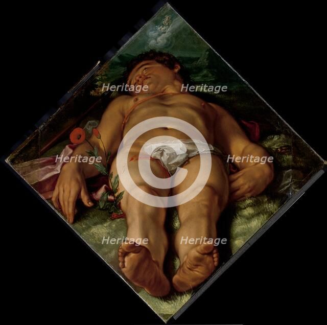 Dying Adonis, 1609. Creator: Hendrik Goltzius.