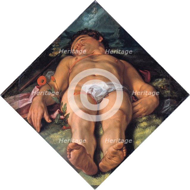 Dying Adonis, 1609. Artist: Goltzius, Hendrick (1558-1617)