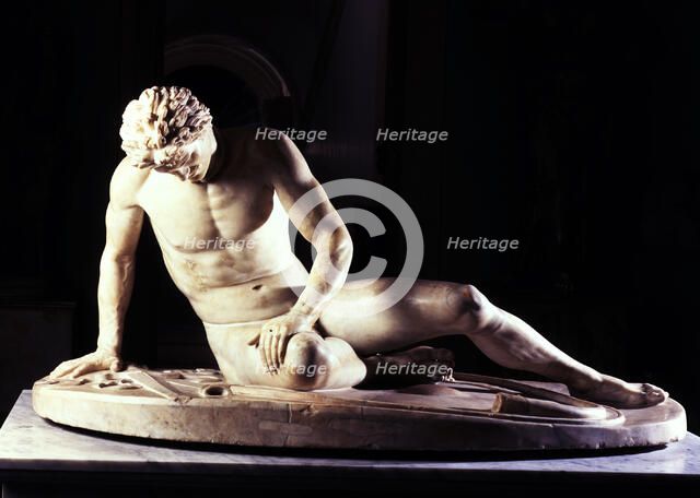 Dying Gaul, Roman copy in marble of a Greek original in bronze.