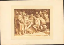 Dying Epaminondas, 1782. Creator: Johann Gottlieb Prestel