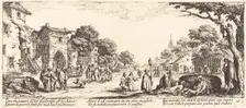 Dying Soldiers by the Roadside, c. 1633. Creator: Jacques Callot