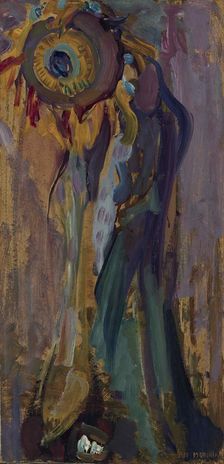 Dying sunflower I, 1908. Creator: Mondrian, Piet (1872-1944)