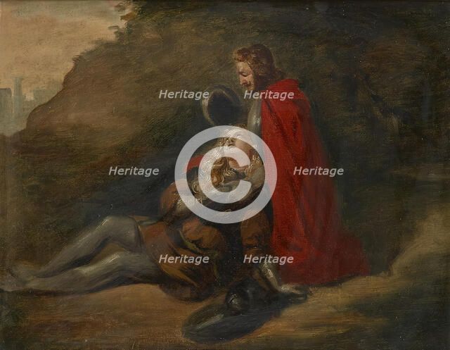 Dying Warrior, undated. (c1850s) Creator: Joseph Hasslwander.