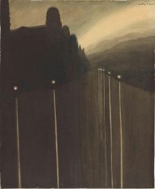 Dyke at Night, 1908. Creator: Spilliaert, Léon (1881-1946)