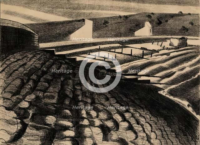 Dymchurch - The Strange Coast, 1920. Creator: Paul Nash.