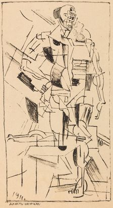 Dynamic figure. From: On New Systems in Art, 1911