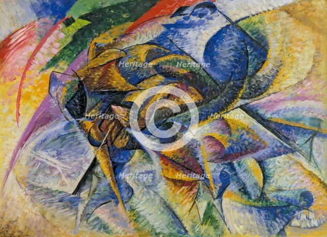 Dynamism of a Cyclist (Dinamismo di un Ciclista), 1913.