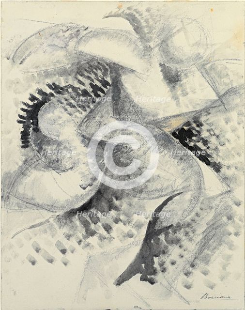 Dynamism of a human body (Dinamismo di un corpo umano).
