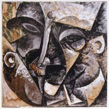 Dynamism of a Man's Head 1914. Artist: Umberto Boccioni