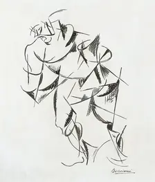 Dynamism of the Human Body: Boxer, 1913. Creator: Umberto Boccioni