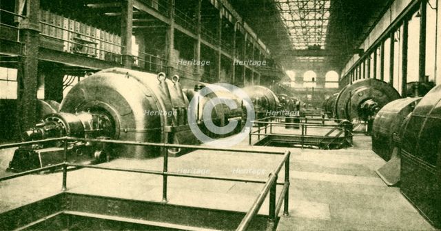 'Dynamos at the Great Underground Generating Station at Lots Road, Chelsea', 1930. Creator: Unknown.