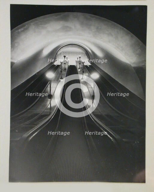 Dzerzhinskaya Moscow Metro station, Soviet Union, 1935.  Creator: Hannes Meyer.