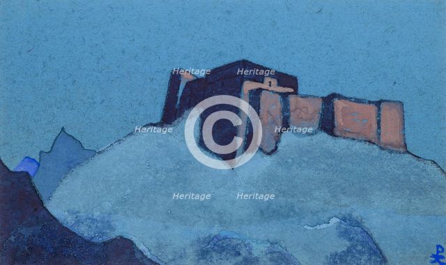 Dzong in Tibet, 1937.
