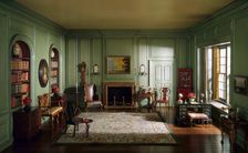 E-6: English Library of the Queen Anne Period, 1702-50, United States, c. 1937. Creator: Narcissa Niblack Thorne