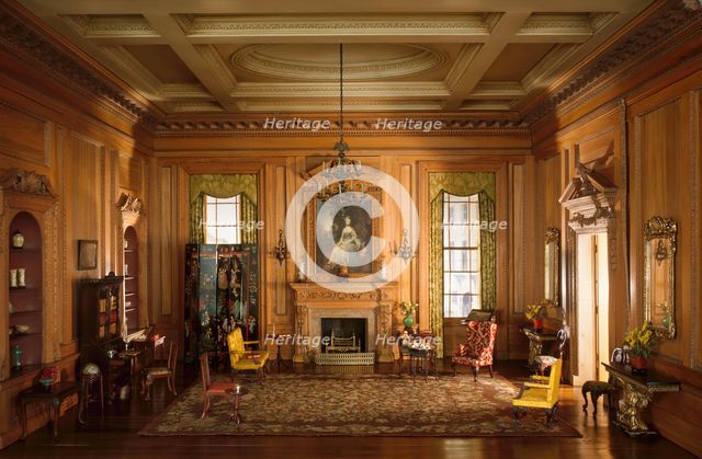 E-7: English Drawing Room of the Early Georgian Period, 1730s, United States, c. 1937. Creator: Narcissa Niblack Thorne.