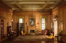 E-7: English Drawing Room of the Early Georgian Period, 1730s, United States, c. 1937. Creator: Narcissa Niblack Thorne