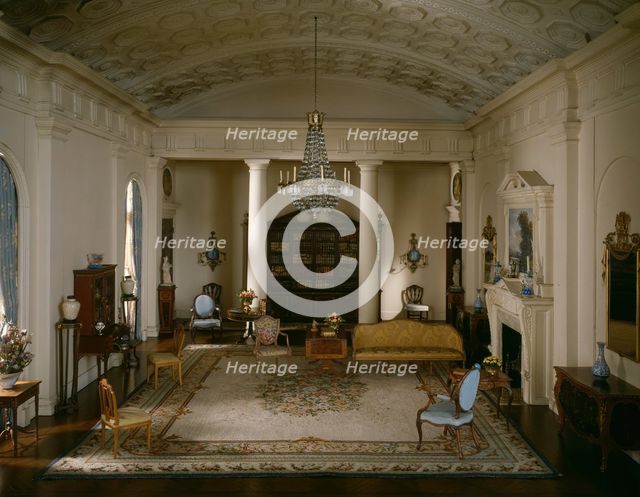 E-9: English Drawing Room of the Georgian period, 1770-1800, United States, c. 1937. Creator: Narcissa Niblack Thorne.