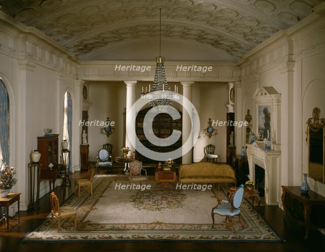 E-9: English Drawing Room of the Georgian period, 1770-1800, United States, c. 1937. Creator: Narcissa Niblack Thorne.