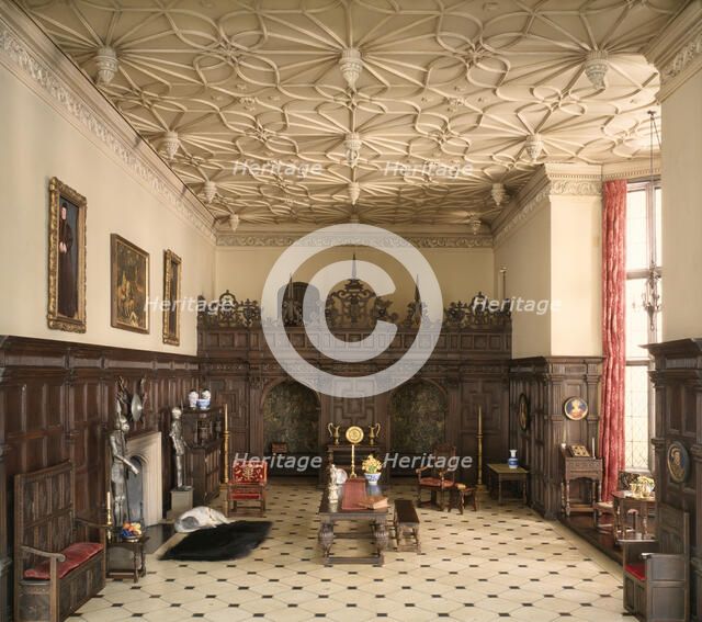 E-1: English Great Room of the Late Tudor Period, 1550-1603, United States, c. 1937. Creator: Narcissa Niblack Thorne.