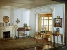 E-12: English Drawing Room of the Georgian Period, c. 1800, United States, c. 1937. Creator: Narcissa Niblack Thorne