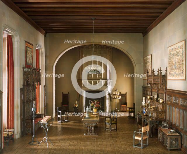 E-16: French Hall of the Louis XII Period, c. 1500, United States, c. 1937. Creator: Narcissa Niblack Thorne.