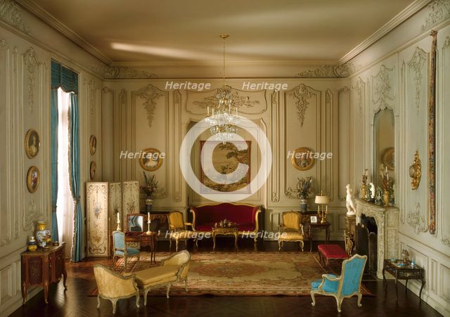 E-21: French Boudoir of the Louis XV Period, 1740-60, United States, c. 1937. Creator: Narcissa Niblack Thorne.
