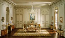 E-23: French Dining Room of the Periods of Louis XV and Louis XIV, United States, c. 1937. Creator: Narcissa Niblack Thorne