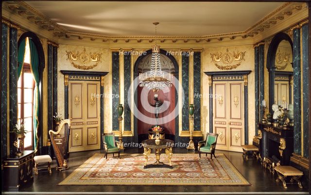 E-26: French Anteroom of the Empire Period, c. 1810, United States, c. 1937. Creator: Narcissa Niblack Thorne.