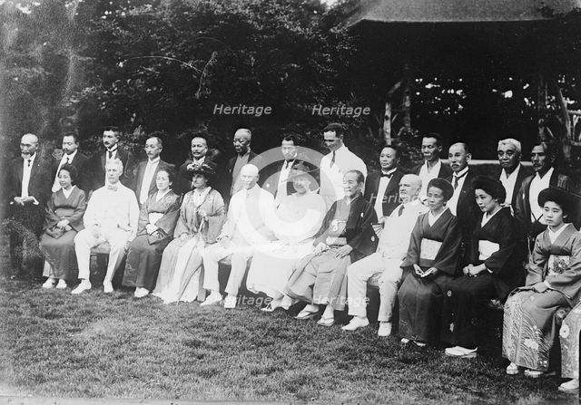 E.T. Gray & wife at Tokyo, between c1915 and c1920. Creator: Bain News Service.